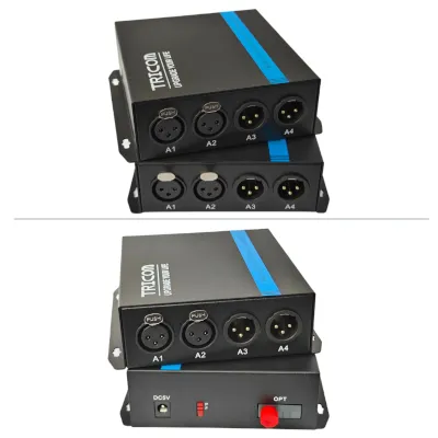  XLR Audio 2 Channel Bidirectional OFC Extender