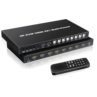  HDMI 8X1 Multi Viewer KVM